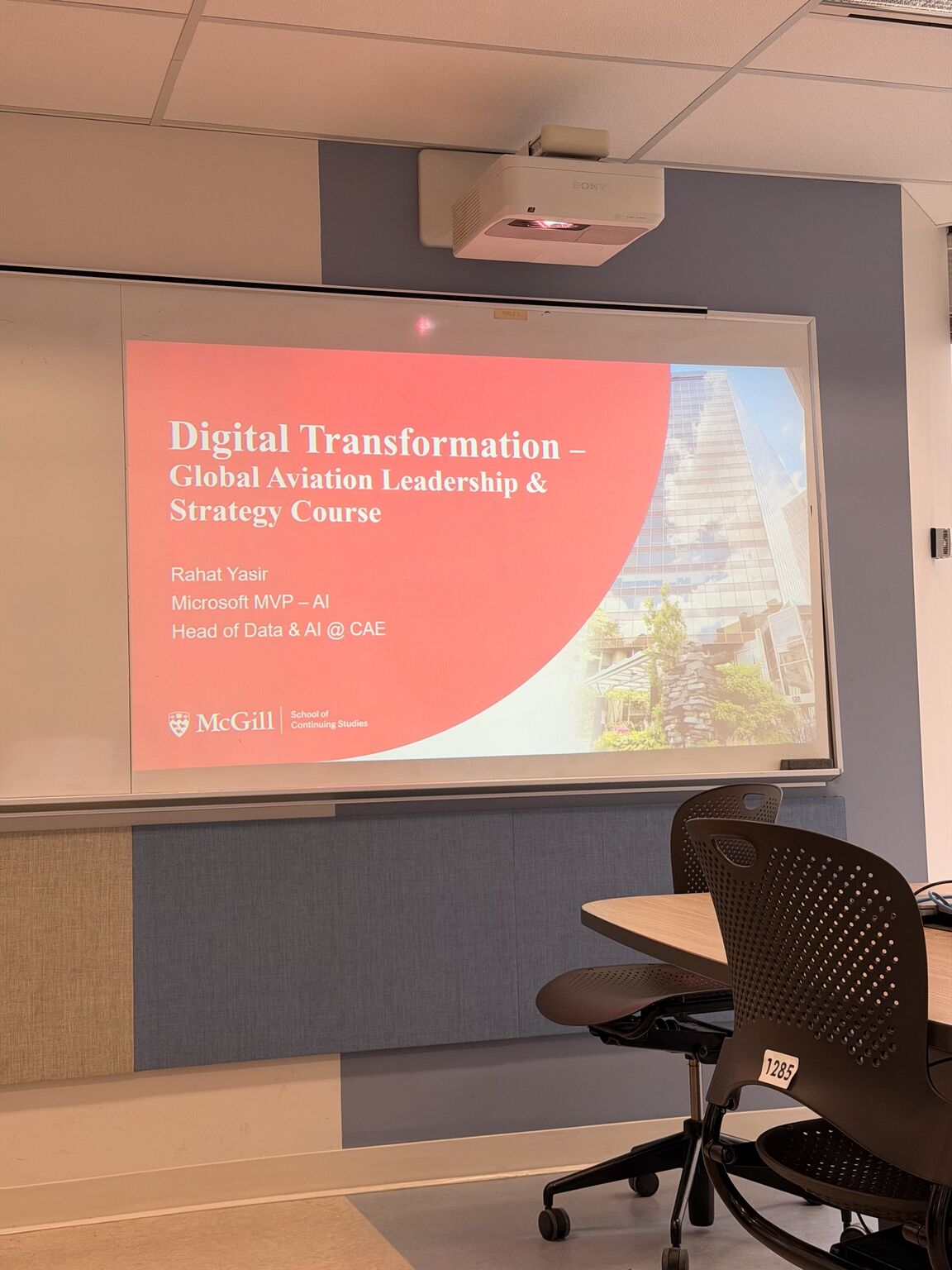Digital Transformation in Aviation — McGill University course