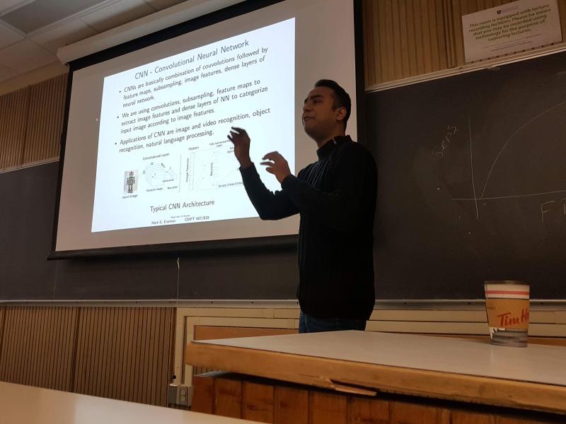Teaching Convolutional Neural Networks at the University of Saskatchewan